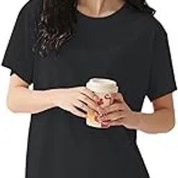 glasgo Women’s Cotton Blend Night Suit || Comfortable Everyday Nightwear Set || Stylish T-Shirt & Shorts/Pajama Set || Soft & Breathable Night Dress LNS-2-$-picture-11
