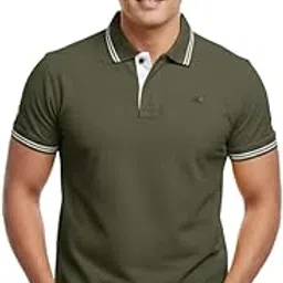 ROBBYNHOOD Men’s Cotton Regular Fit Polo T-Shirt | Short Sleeve Casual Wear Tee with Contrast Collar | Breathable, Soft Fabric Tshirt for Men - Comfortable Everyday Wear T Shirt-image-22