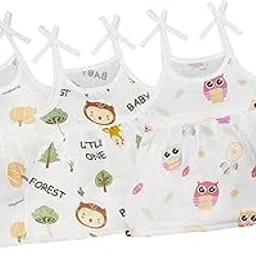 mookoo Muslin Frock Knot for Newborn Baby Girl - Adjustable Knot Style Cotton Dresses for Girls-picture-38