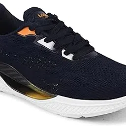 lakhani aashirwad Men's Everest-01 Sports Trekking & Hiking,Walking Shoes with Rubber Outsole & Memory Foam Insole Lace-Up Shoes for Men's & Boy's (Navy/Yellow, UK Footwear Size System, 9)-picture-45