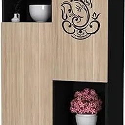 WallDesign Dasavala Ganesha Sticker for Wall Decoration Black Colour (Medium) - 18 inch Height by 14 inch Width-image-0
