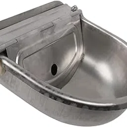 Cow Animal Automatic Drinking Water Bowl Metal Supplies for Horses Dog Goats 10.24x9.84x3.94 in-picture-25