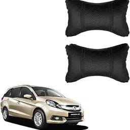 Adroitz Black Universal Neck Rest Pillow Faux Leather Material in Football Design for All Cars_290-picture-44