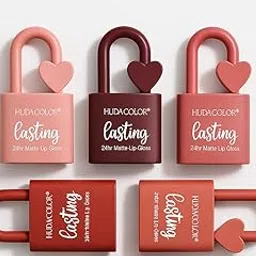 Lasting 24Hr Matte Lip Gloss (nude colour) Waterproof, Smudge-Proof, Long Lasting Liquid Lipstick Set for Women & Girls | Pack of 3-image-32