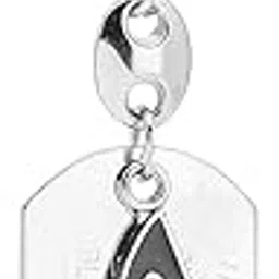 Relicon Alphabet Letter A Metal Keychain for Car Bike Men Women Keyring image 1