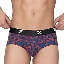 xyxx Men's Modal Slim Geometric Briefs image 1