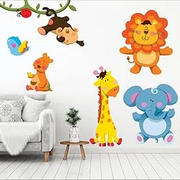 Artway India Vinyl Animals Wall Sticker, 0.39 x 23.62 x 15.74 Inches, Multicolour-picture-13