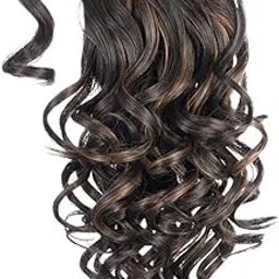 KIS Ponytail Hair Extension (2 in 1) Natural Human Hair Blend Salon-Quality Voluminous Luxurious Customizable Tangle Free Natural Hair & Heat Resistant (Globle)-picture-32