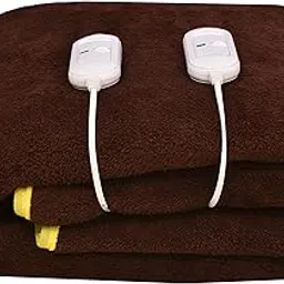 ARCOVA HOME Made in India Premium Double Electric Bed Warmer (152 X 152 cm, Brown)-picture-15