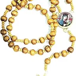 Brown Wooden Catholic Praying Rosary with Mothermary Medal | Praying Rosary for Men & Women-picture-39