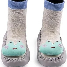 richmen Kids Anti-Skid Breathable Socks Shoes for Baby Boys Girls Non Slip Soft Cotton Sole Booties for Toddler | 0 Month To 2 Years-picture-13