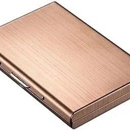 stealodeal Rose Gold RFID Blocking Stinless Steel Front Pocket 6 Slots ATM/Credit/Debit for Men & Women Card Holder-picture-53
