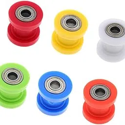 Motorcycle 10mm Chain Roller Pulley Tensioner Wheel Guide for Cars Red-picture-20