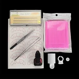 Enakshi® Eyelash Extension Training Supply Starters Lash Grafting Practice Set Pink|Health & Beauty | Makeup | Eyes | False Eyelashes & Adhesives-image-35