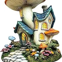 TRENDIVIBE Mushroom House Garden Stake Decor Fairy Garden Accessories for Lawn Pathway 205x284cm-image-87