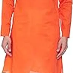 amazon brand - symbol Men's Cotton Solid Long Kurta Pyjama Set (2pcs)-picture-11