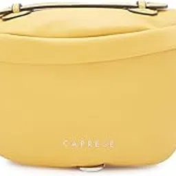 caprese Women's Fanny Pack Medium Stylish Polyester Waist Bag for Travel, Festivals, Hiking & Daily Use (Yellow)-picture-25