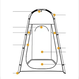 Privacy Tent Shelter Portable Outdoor Toilet Tent for RV Backpacking Camping Green|Sporting Goods | Outdoor Sports | Camping & Hiking | Tents & Canopies | Tents-picture-10