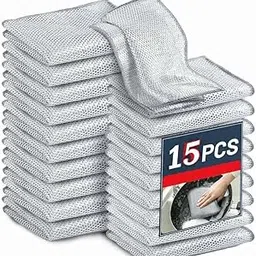 Wildmaker® Swift-Scrub Non-Scratch Wire Steel Scrubber for Sustainable Cleaning of Utensils, Dishes, Counters, Sinks and Wet and Dry Cleaning Multipurpose Stainless-Steel Dish Wash Scrubber (15)-picture-35