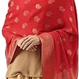 pashmoda Women Kaani Stole with Silky Zari Weave, Stole, Wrap (Size 75X203 CM)-picture-57