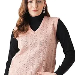modeve Self Design V Neck Sweater||Winterwear||-picture-18