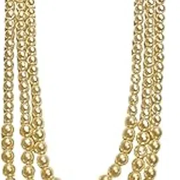 mansiyaorange Long Triple Layered Pearl Necklace for Women Fashion Statement Jewelry Set-picture-24