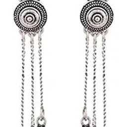 Mandala Tassels Drop Earrings-image-16