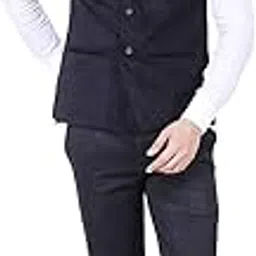kokal Red Men's Jute Waistcoat | Modi Jacket | Nehru Jacket for Men Stylish Bandhgala Sleeveless Regular Fit for Festive, Casual, or Occasional-picture-26