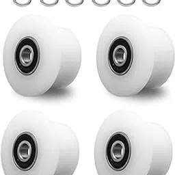 4 Pcs Machined Wheels/Rollers for Total Gym with 12 Gasket Fit for 1000 1100 1400 1500 1600 1700 1800 1900 Achieve Force Gold Max Pro Supra Supreme Ultima Ultra XLI Platinum and Plus Etc. 5/16”-image-43