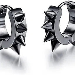 Spikes Earrings For Women Silver Golden Stylish Drop Stud Earrings For Men Boys Anniversary Gift Jewellery accessories-image-74