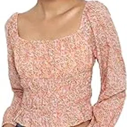 american eagle Women's Floral Fitted T-Shirt-picture-34