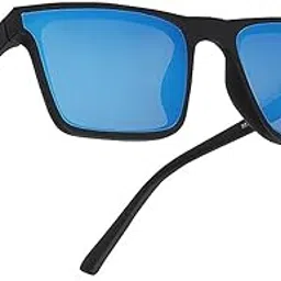 elligator Square Blue Mirror Sunglasses for Men and Women | Stylish Full-Rim Cover Eyewear for Cycling Driving, Sports | Lightweight Flexible Optical Frame for All-Day Comfort & Selfies-picture-18
