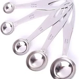 Wonderchef Ambrosia Stainless-Steel Measuring Spoons with 5 Engraved Measurements | 1.25ml, 2.5ml, 5ml. 7.5ml, 15ml | for Dry or Liquid Ingredients | Precise Cooking and Baking | 1-Year Warranty-picture-16