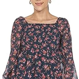 tokyo talkies Women's Long Sleeves Square Neck Printed Tops| Tops for Women| Women Tops| Stylish Tops for Women | Casual Tops for Women-picture-32