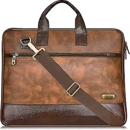 lorem Premium Faux Leather 10L Laptop Messenger Bag For Men & Women-picture-28