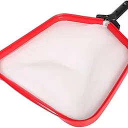 Plopex Swimming Pool Professional Heavy Duty 17" Leaf Skimmer Rake (Flate Net) with Strong Aluminum Frame for Faster Cleaning & Easier Debris Pickup and Removal (Red + White) (FBA)-picture-31
