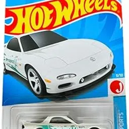 Hot Wheels 95 Mazda RX 7 HW J Imports Ages 3 and Up (White) image 1