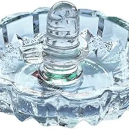 A&S Ventures Crystal Shivling Glass Shiv with Beautiful Bowl Plate | Shiv Ji & Bowl Set for Puja | Perfect for Gift Purpose, Home & Office Decoration-picture-29