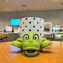 XYG® Turtle Coaster, Turtle Cup Holder with Funny Expression, Cup Holder with Liftable Limbs, Expressive Face for Turtles, Sea Tortoise Lover Gag Gifts Home Table Car Decor(Light Green)-image-1