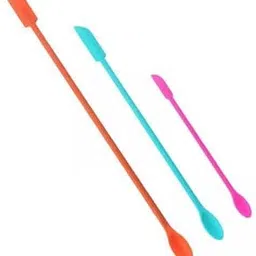 2xmakeup mini Spatula Makeup Scraper for Lotions Peanut Butter Condiment 3pcs Colorful-picture-34