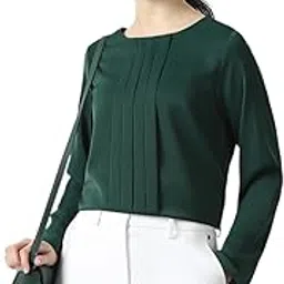 van heusen Women's Solid Regular Fit Blouse-picture-27