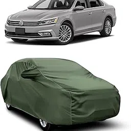 AOSIS® 100% Waterproof Car Body Cover Compatible with Passat with Mirror Pocket | 3 Layered Thick Fabric | 100% Rain Proof | Weather Proof | Dust Proof (Olive Green)-picture-37