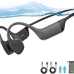 Bone Conduction Swimming Headphones,Waterproof IP68,Bluetooth 5.4, Built-in 32GB TF Swimming Headphones Underwater Music Player, Open Ear Bluetooth Earbuds (Black)-image-85