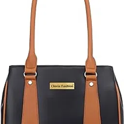 Stylish Women Faux Leather Handbags Medium size 3 Comaprtment Office College Daily use Shoulder bag for Women-picture-70