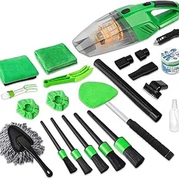 Roger 17Pcs Complete Car Interior Detailing Kit with High Power Handheld Vacuum, Car Care Cleaning Kit,Detailing Brush Set,Windshield Cleaning Tool,Cleaning Gel,Microfiber Towels-picture-24