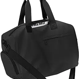 FABLOFT Sports Gym Bag Waterproof Luggage Bag for Business Trip Swimming Backpacking Black-picture-65