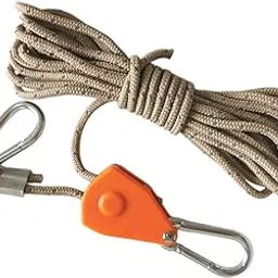 SECRET DESIRE Rope Hanger Ratchet Tightener Grow Light Hangers for Outdoor Canopy Climbing 5M Khaki-picture-18