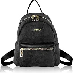 wisepoint Small Backpack for Women, Suede Womens Backpack Small Backpack Purse with Handle, Small Backpacks Ladies Backpack-picture-10