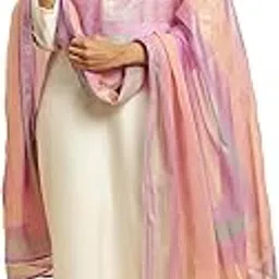 w for woman Women's Lilac Floral Printed Chiffon Dupatta_23AUW82141-122344_Free Size_WFS-picture-13