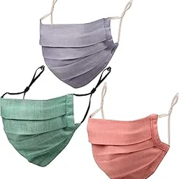 touchstone Filter pocket nose bridge denim look double layer anti-pollution smog smoke cold cough protective cotton face mask Reusable Machine Washable for men, women.-picture-37